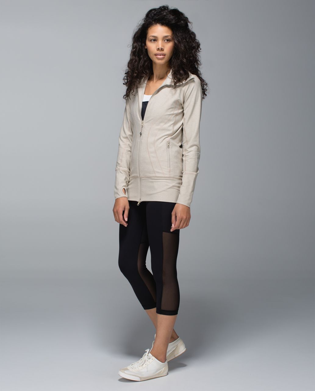 Lululemon Stride Jacket II - Heathered Mojave Tan / Mojave Tan