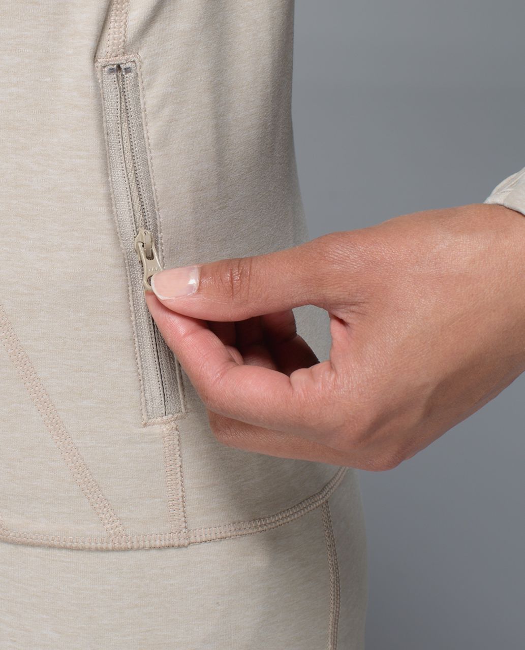 Lululemon Stride Jacket II - Heathered Mojave Tan / Mojave Tan