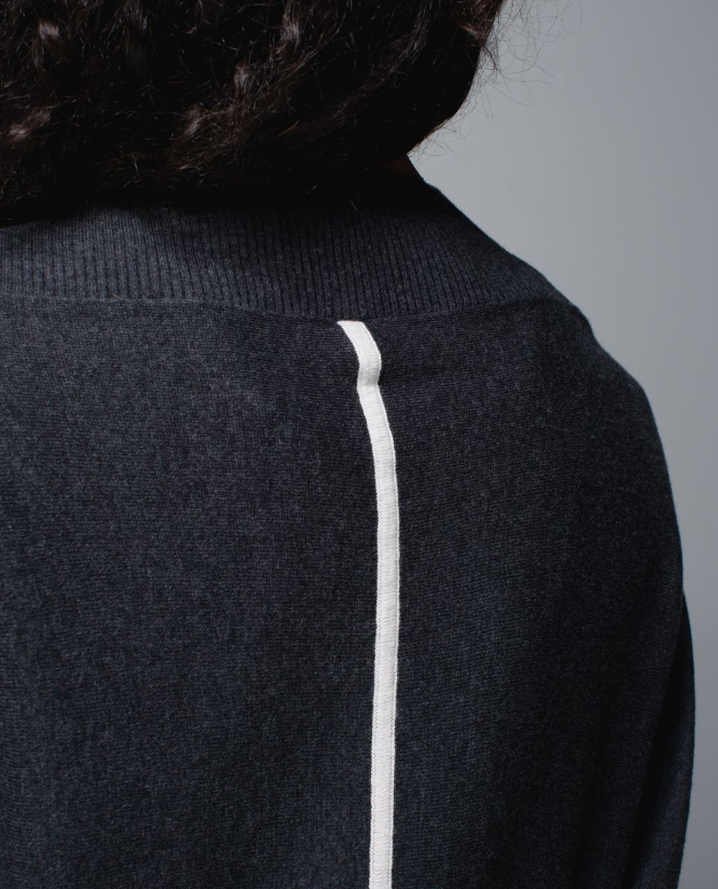 Lululemon After Class Cardigan - Heathered Black / Heathered White