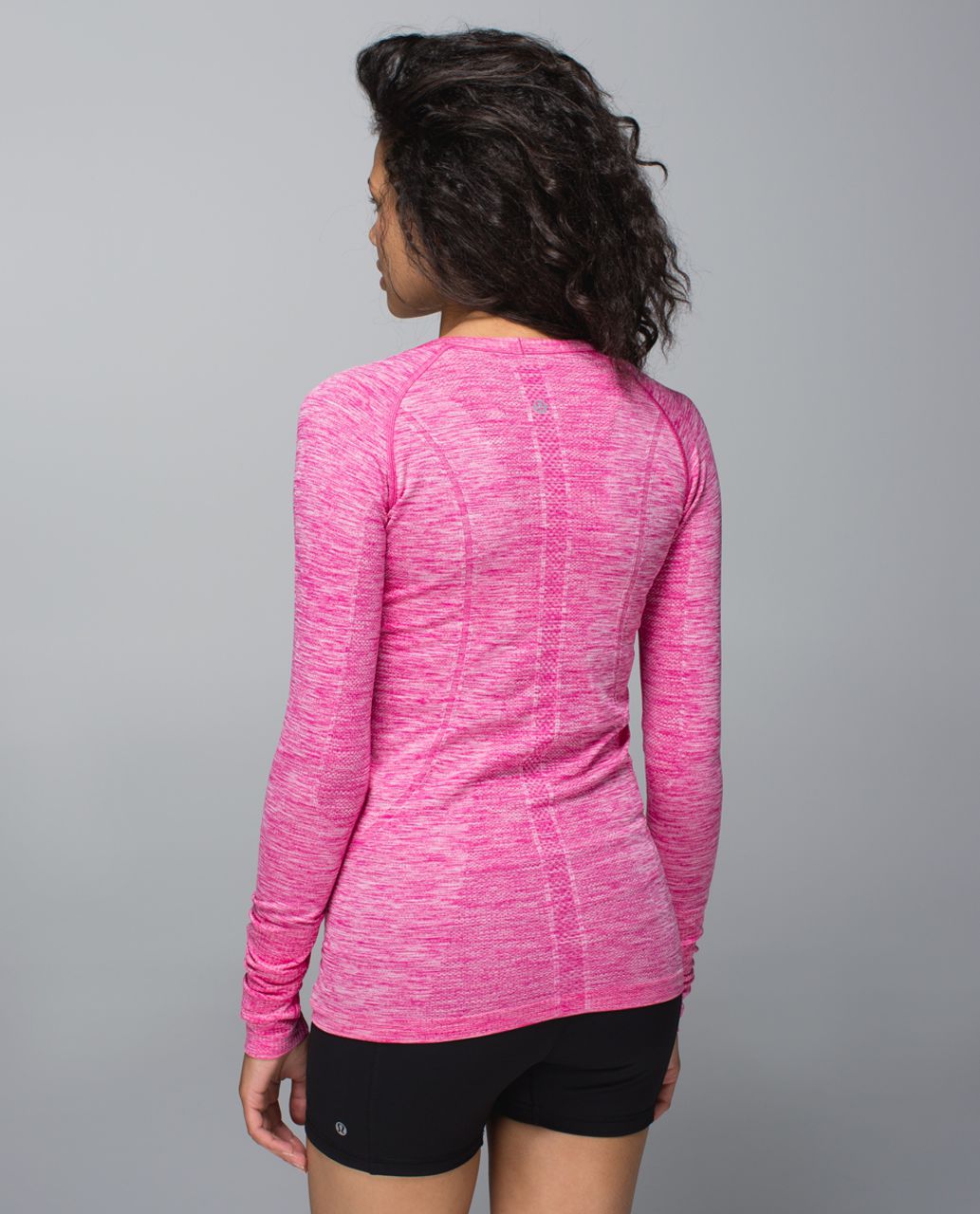 Lululemon Run:  Swiftly Tech Long Sleeve Scoop - Heathered Jewelled Magenta