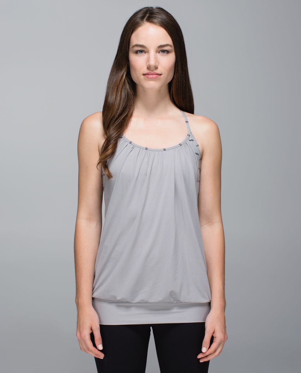 Lululemon No Limits Tank - Ambient Grey / Cayman Stripe Heathered