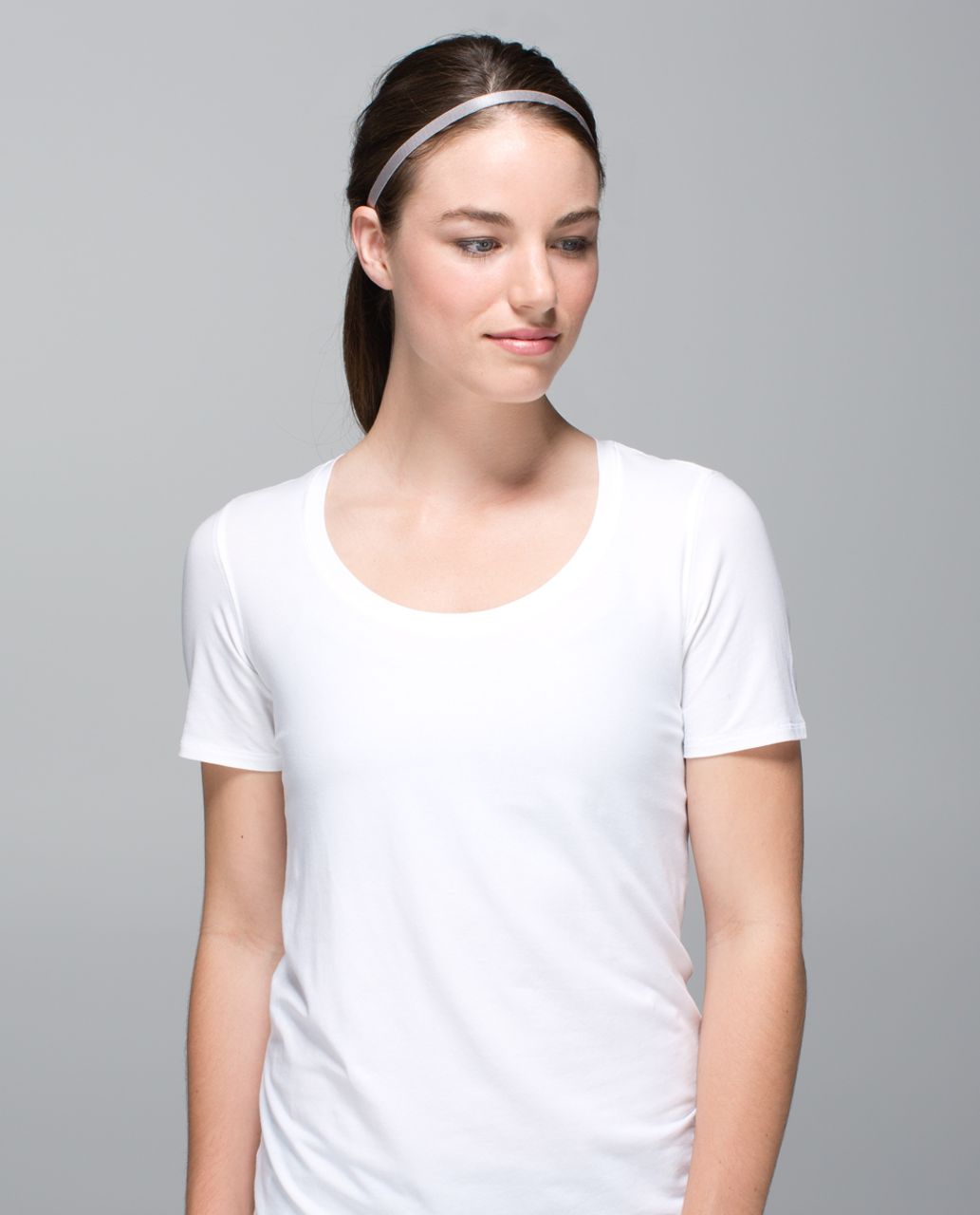 Lululemon Skinniest Satin Pirouette Headband - Ambient Grey