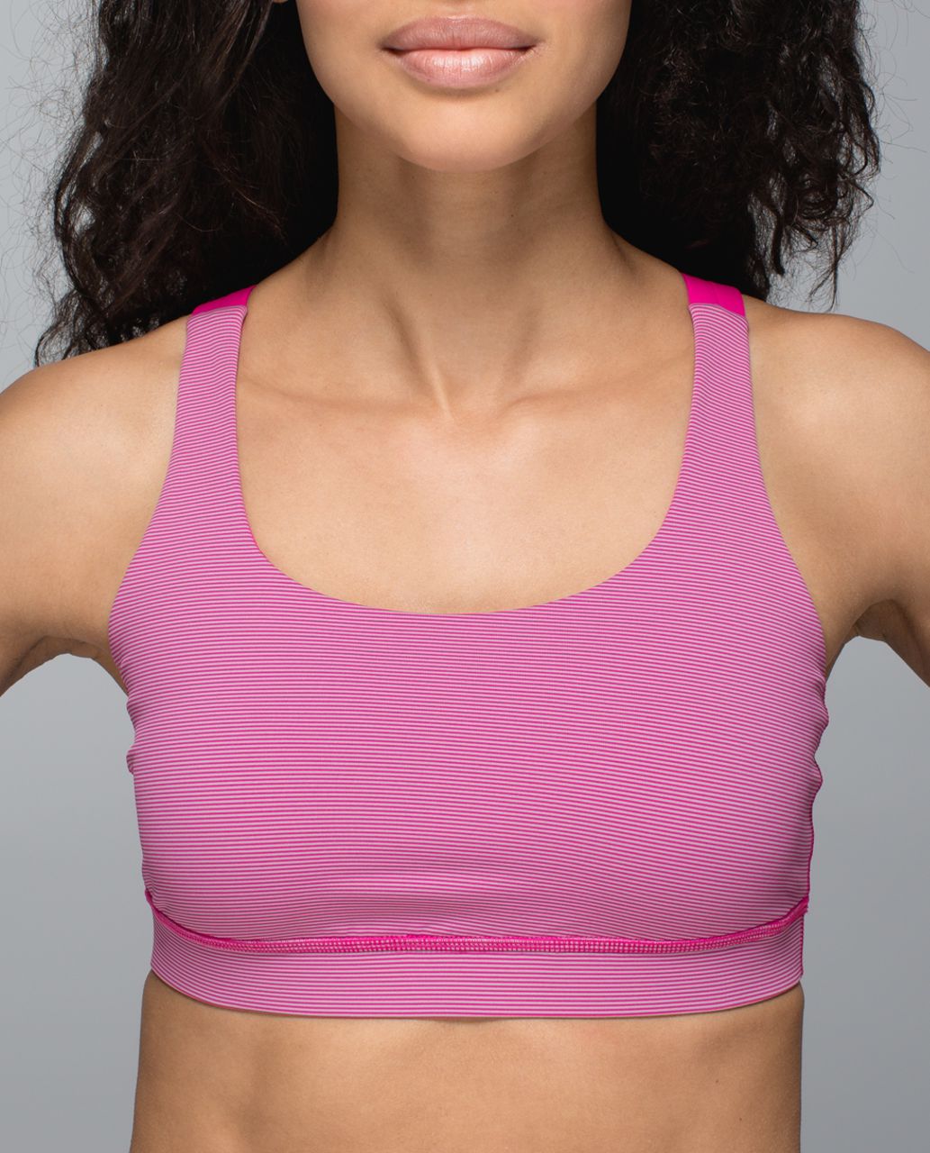 Lululemon Energy Bra - Wee Stripe Jewelled Magenta / Jewelled Magenta