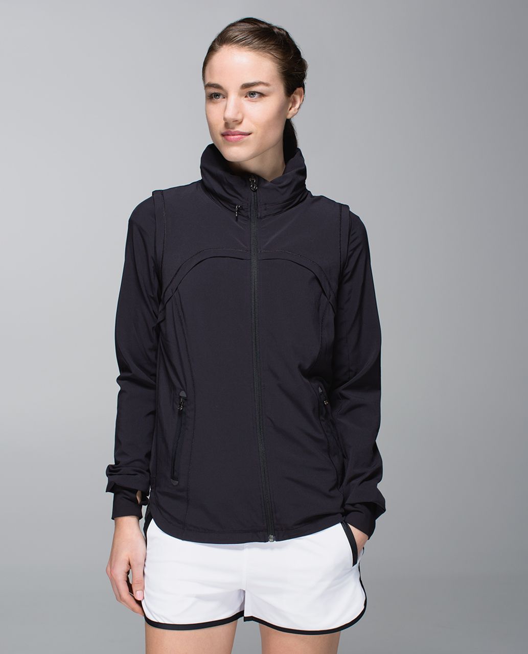 lululemon black track jacket