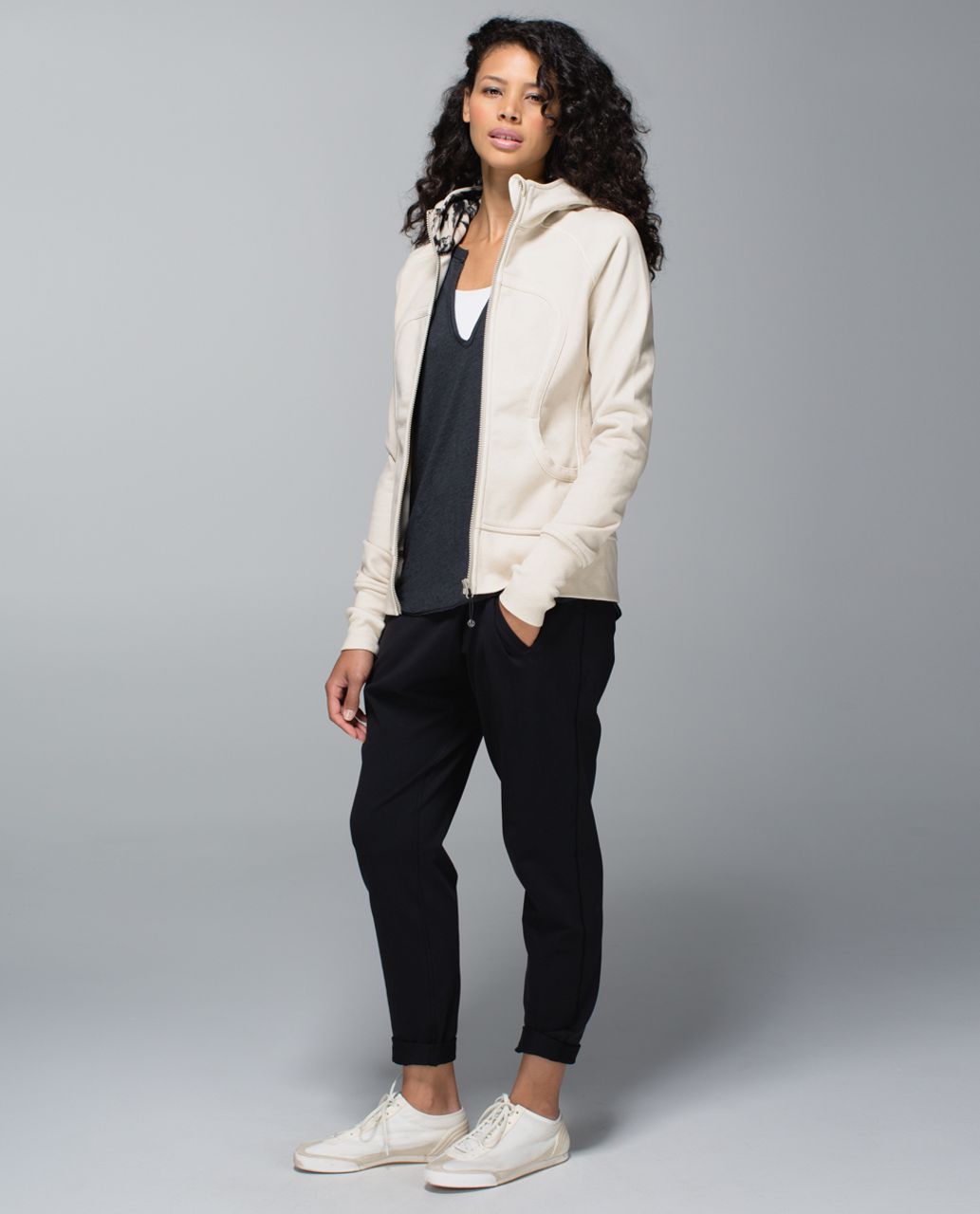 LULULEMON $108.00 Straight-Up Pant in Tri Geo Silver Spoon Black