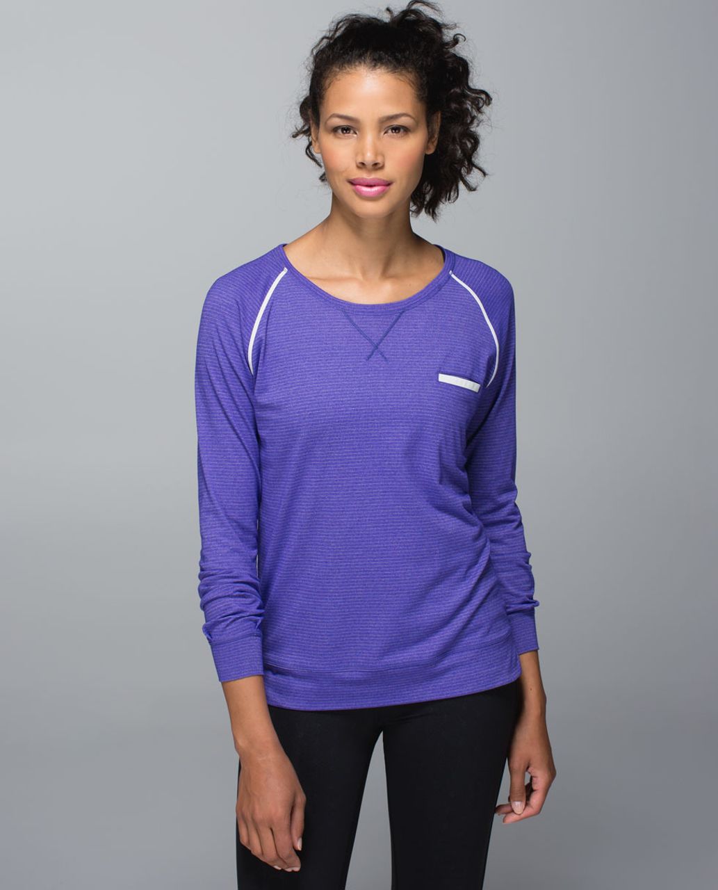 Lululemon Weightless Crew - Heathered Bruised Berry - lulu fanatics