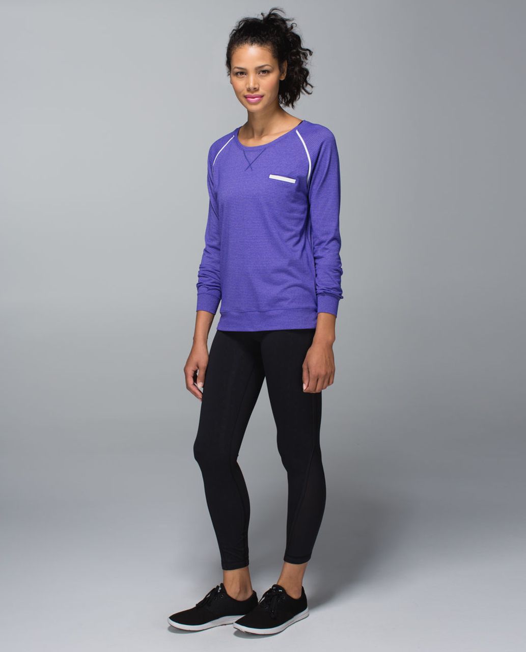 Lululemon Weightless Crew - Heathered Bruised Berry