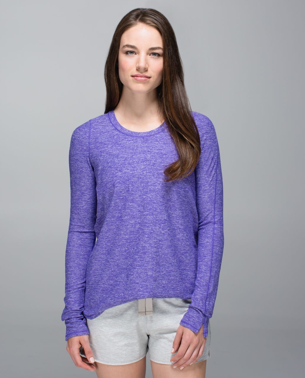 Lululemon Tuck & Flow Long Sleeve - Heathered Bruised Berry