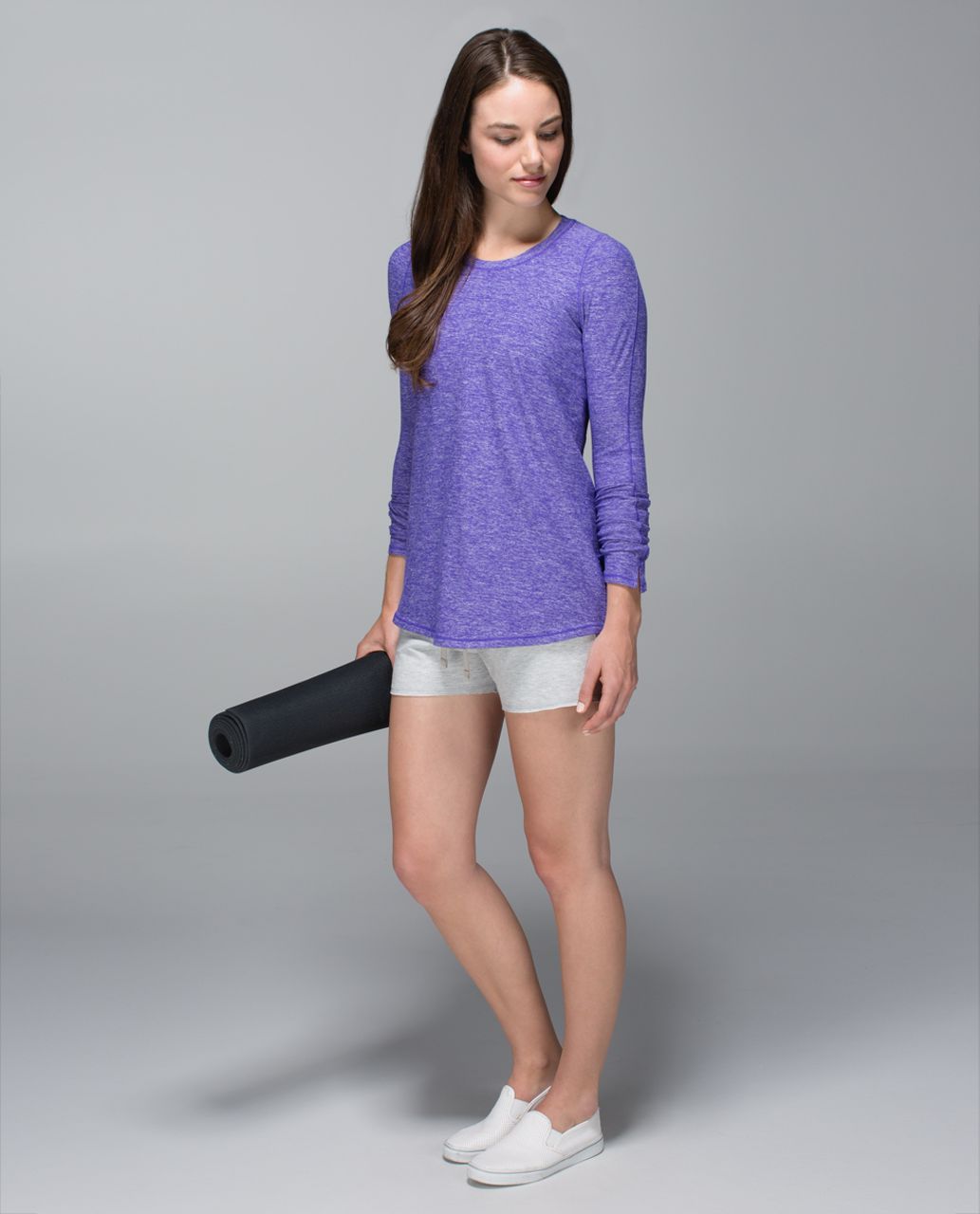 Lululemon Tuck & Flow Long Sleeve - Heathered Bruised Berry - lulu