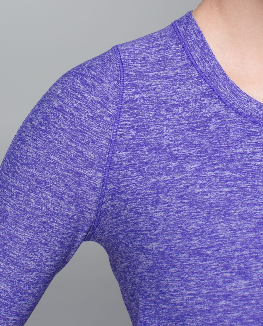 Lululemon Tuck & Flow Long Sleeve - Heathered Bruised Berry