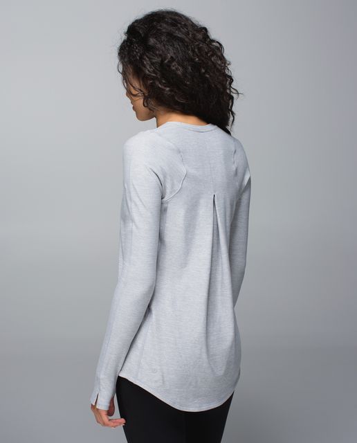 Lululemon Tuck And Flow Long Sleeve - Heathered Inkwell (AU