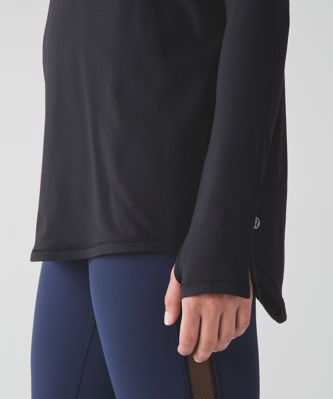 Lululemon Tuck & Flow Long Sleeve - Black (First Release) - lulu fanatics