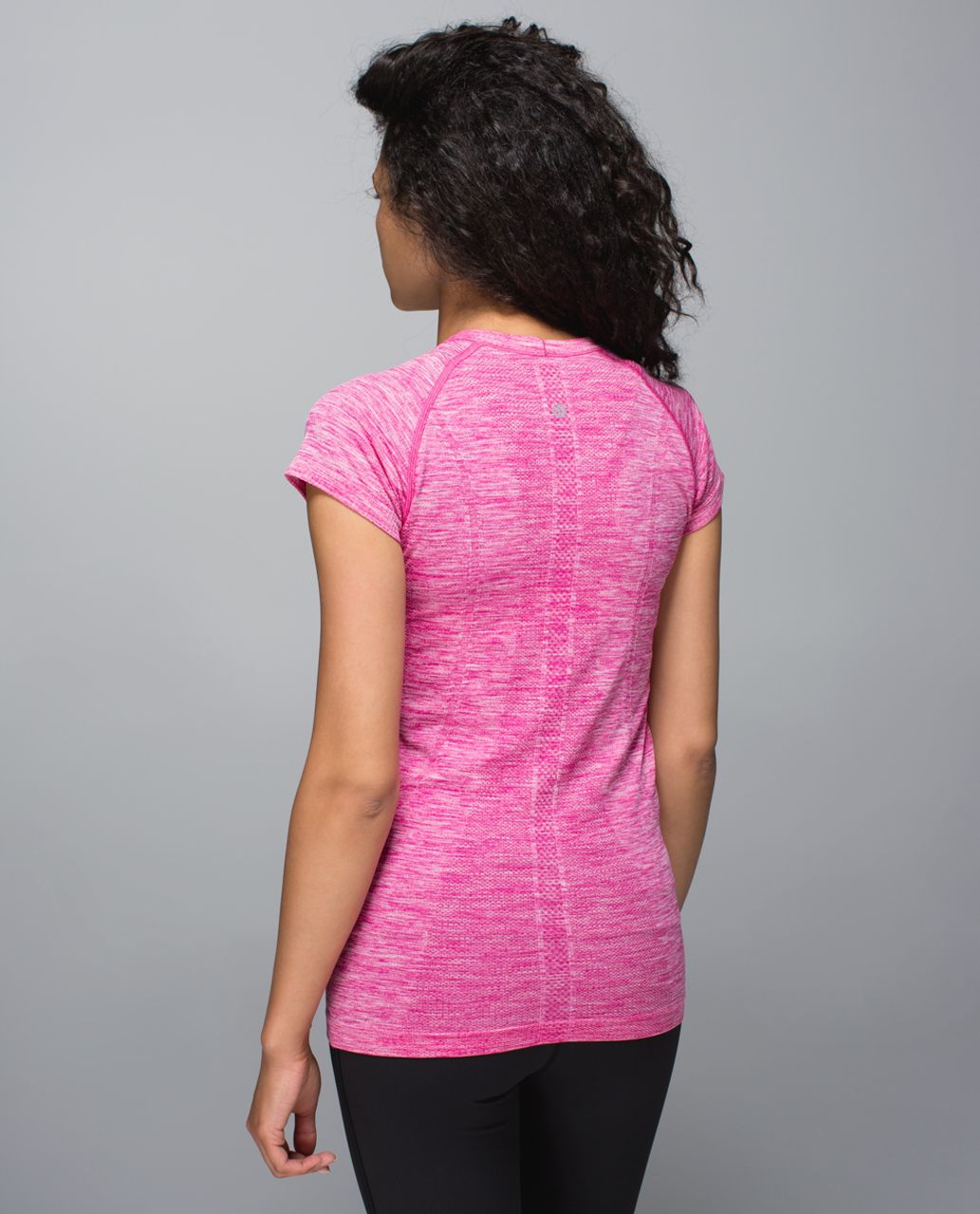 Lululemon Run:  Swiftly Tech Short Sleeve Scoop - Heathered Jewelled Magenta