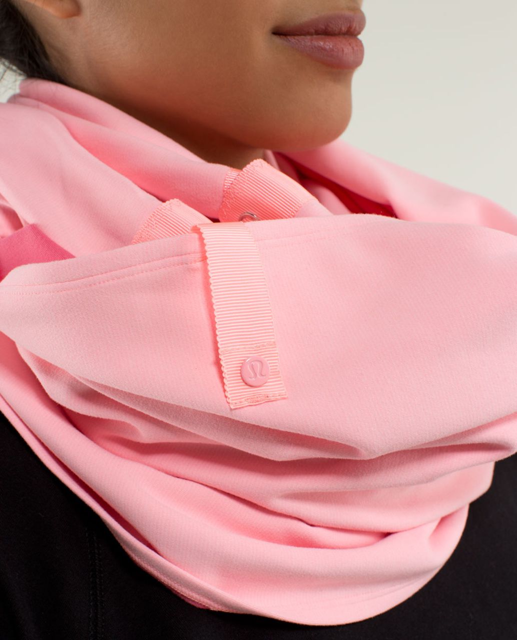 Lululemon Vinyasa Scarf *Rulu - Wee Stripe Bleached Coral Heathered Bleached Coral / Guava Lava