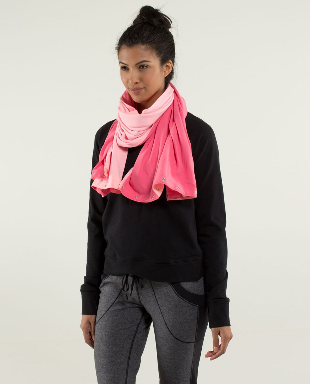 Lululemon Vinyasa Scarf *Rulu - Heathered Pink Taupe - lulu fanatics