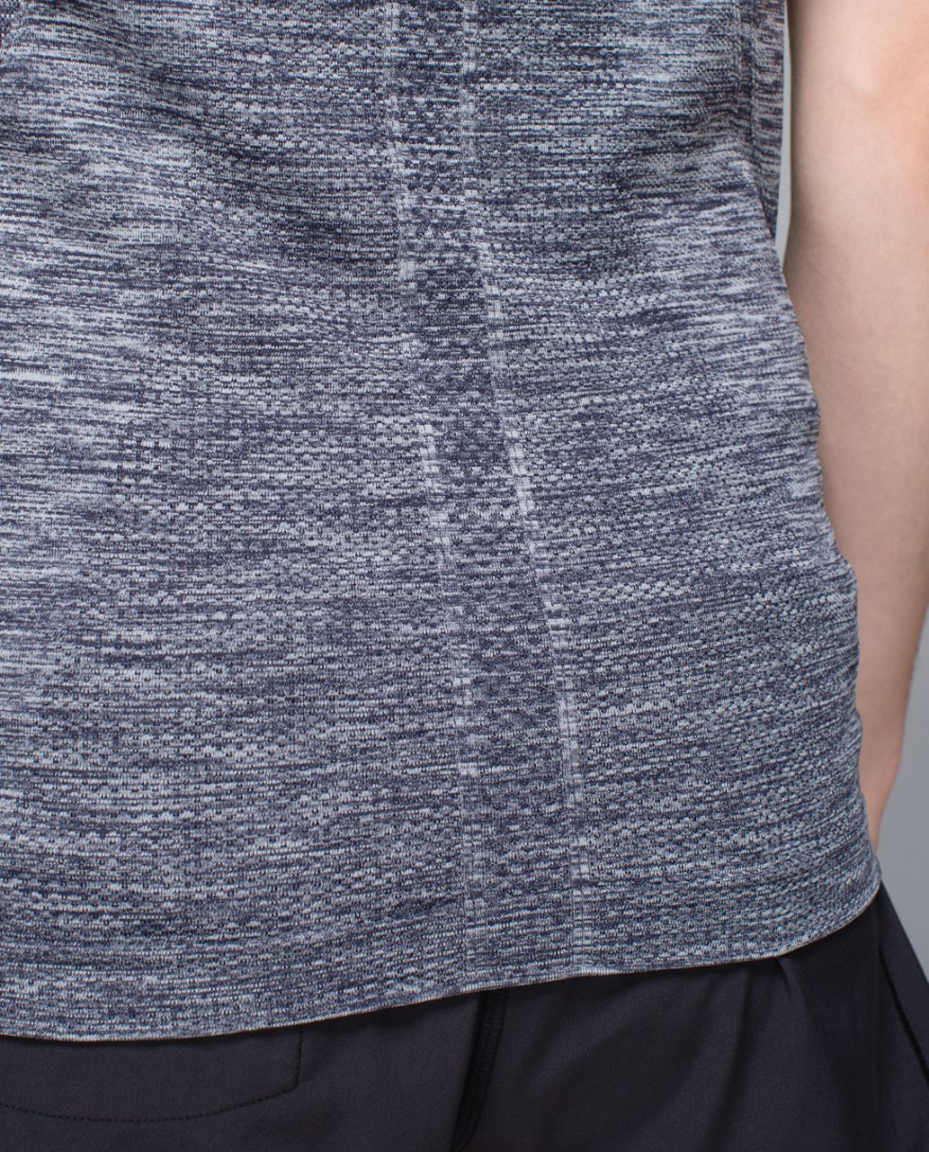 Lululemon Run:  Swiftly Tech Short Sleeve Scoop - Heathered Cadet Blue