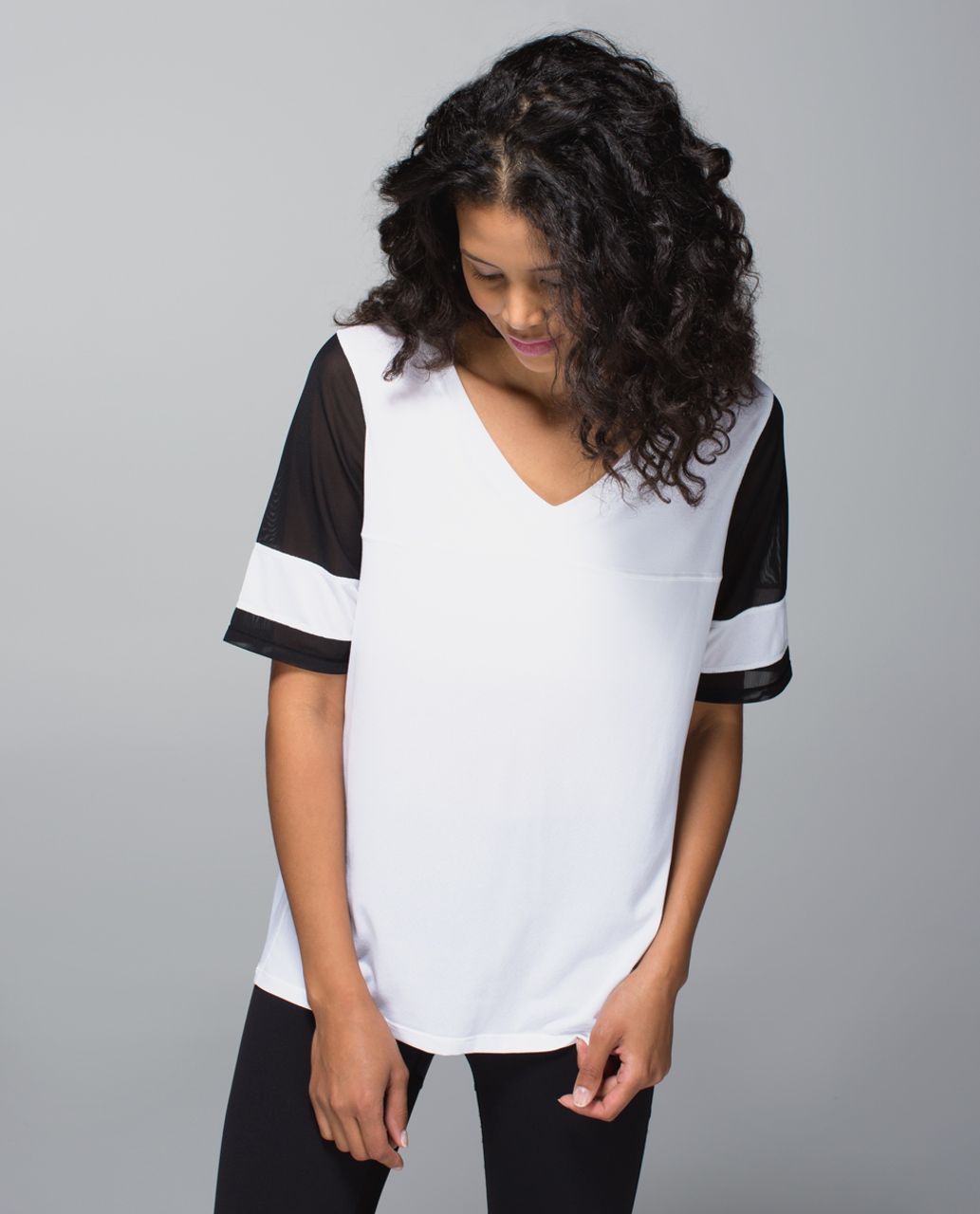 Lululemon Sport Tee - White /  Black