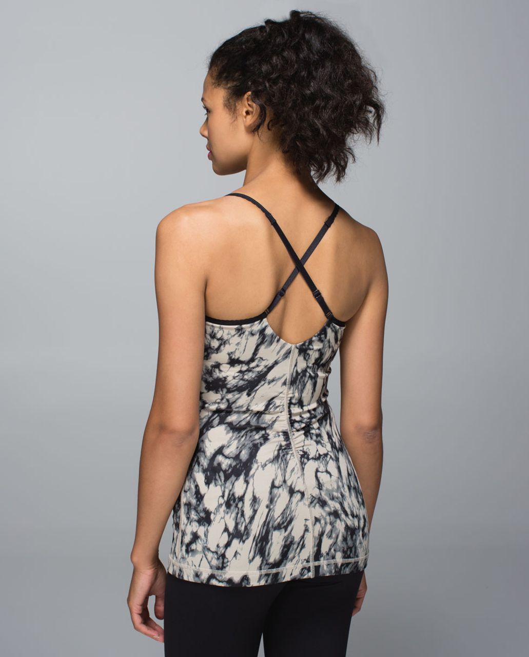 Lululemon Open Your Heart Tank - Great Granite Black Mojave Tan / Black