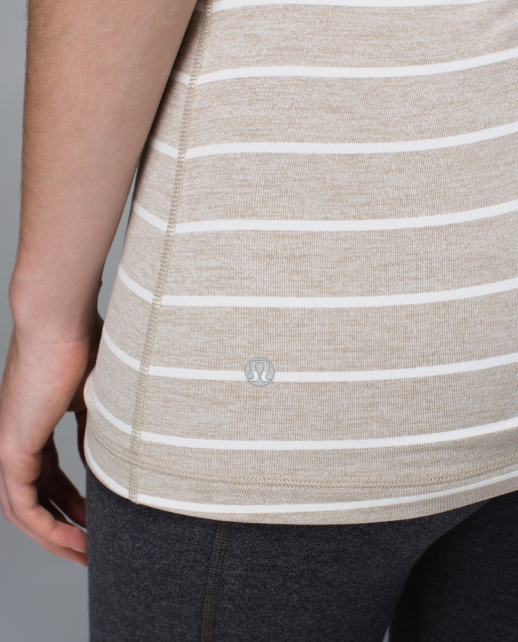 Lululemon Open Your Heart Tank - Cayman Stripe Static Wave Mojave Tan Angel Wing / Mojave Tan