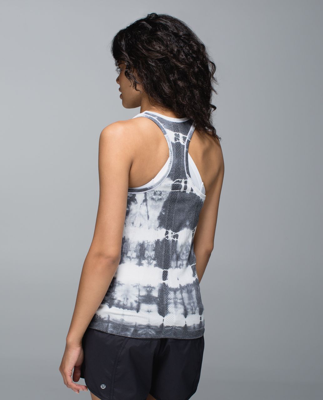 Lululemon Run: Swiftly Racerback *Tie Dye - Heathered Black - lulu fanatics