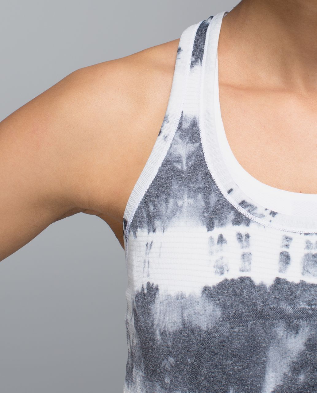 Lululemon Run:  Swiftly Racerback *Tie Dye - Heathered Black