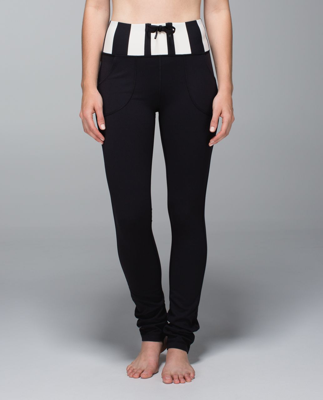 Lululemon Skinny Will Pant *Full-On Luon - Black / Steep Stripe Black Horizontal