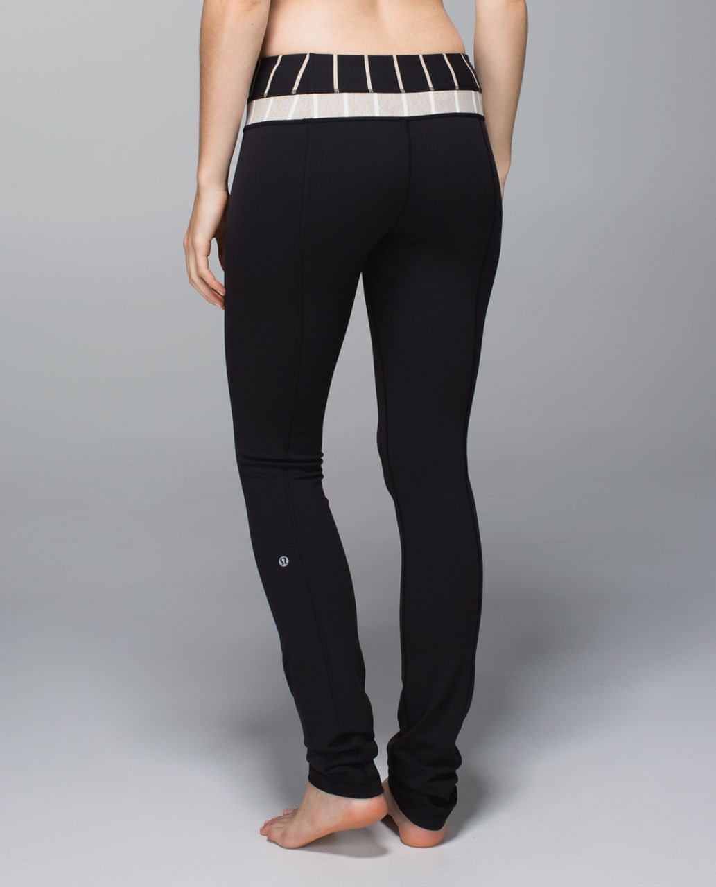 Lululemon Skinny Groove Pant *Full-On Luon - Black / Cayman Stripe Black Mojave Tan / Cayman Stripe Static Wave Mojave Tan Angel Wing