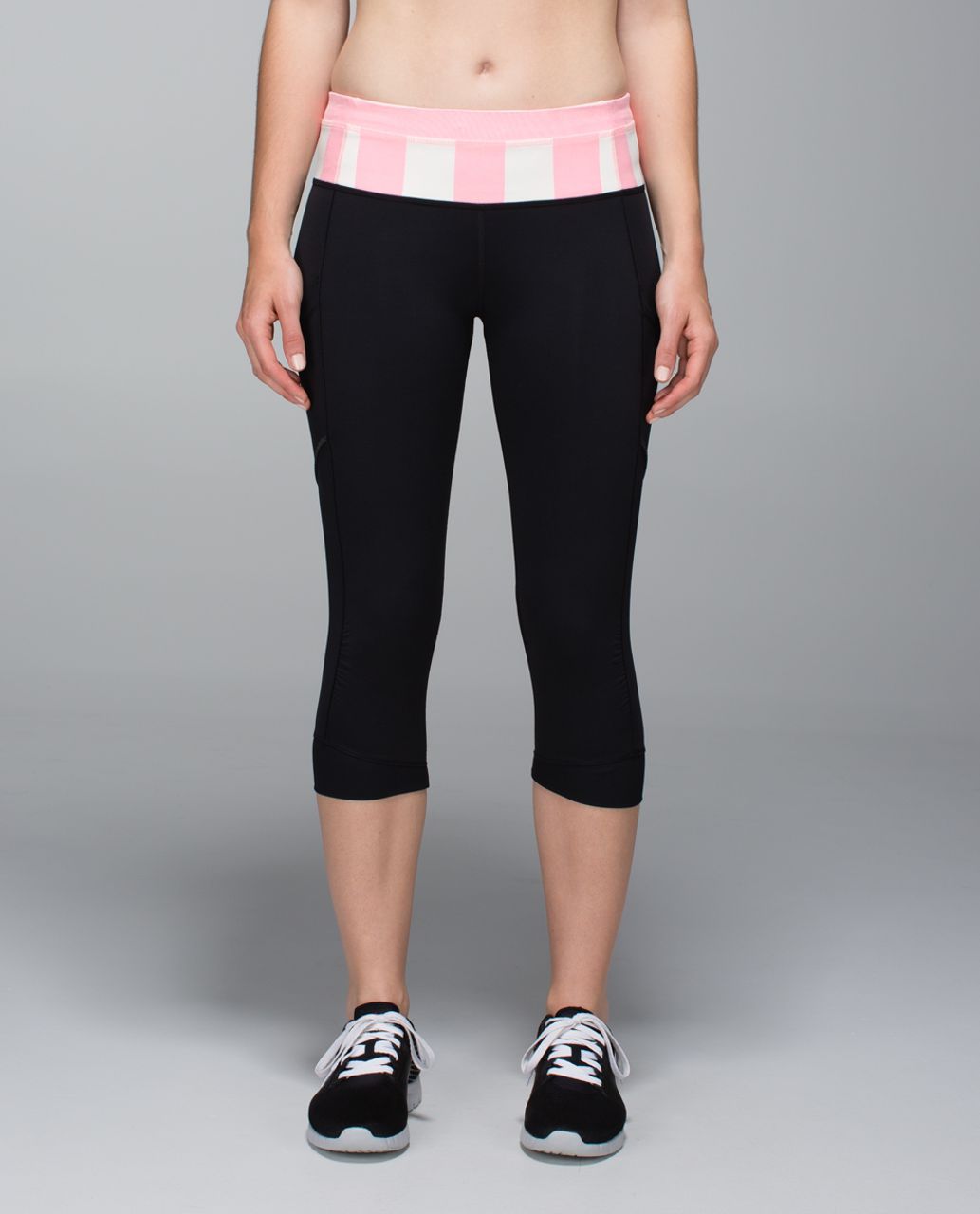 Lululemon Run For Fun Crop - Black - lulu fanatics