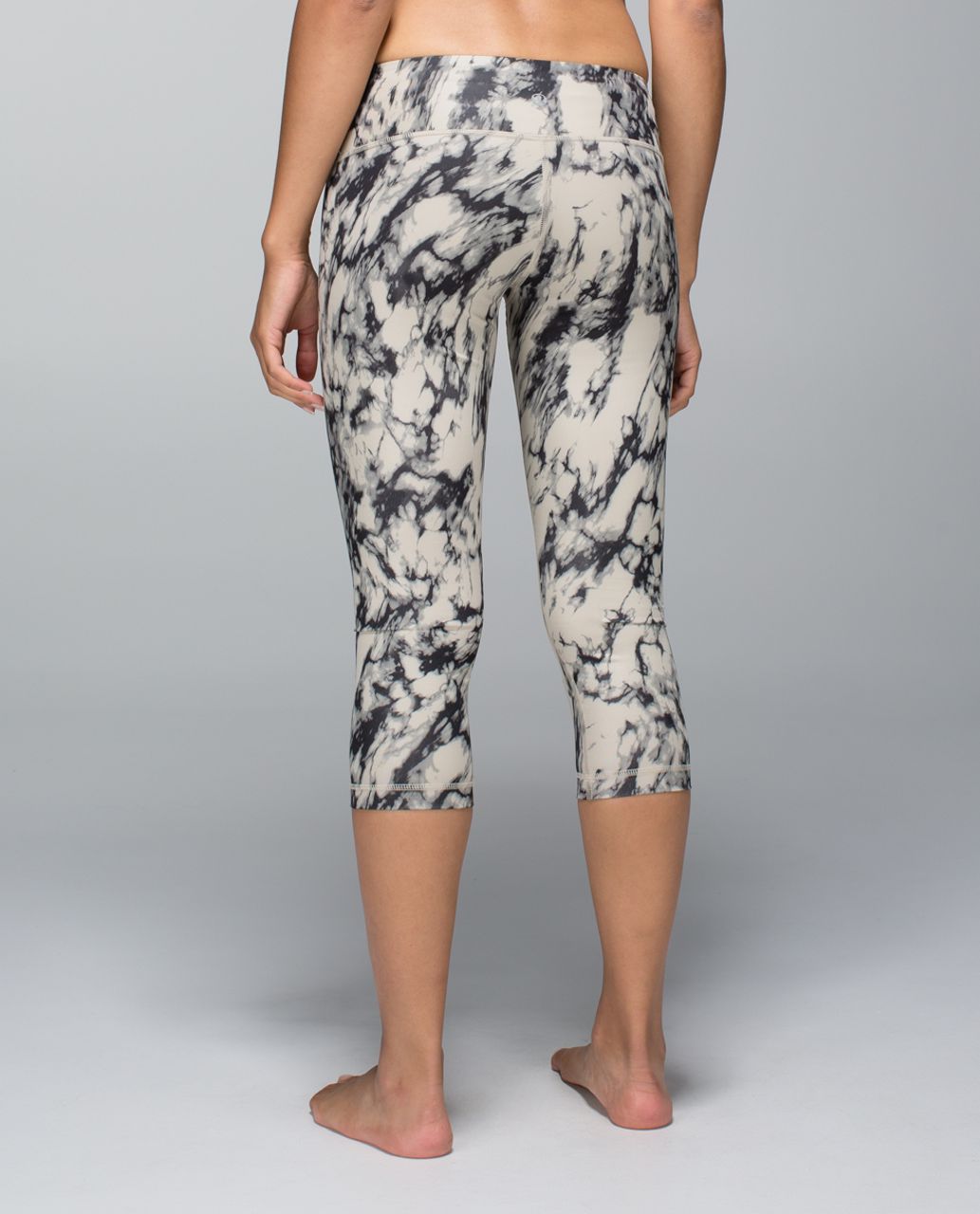 Lululemon Wunder Under Crop *Full-On Luxtreme (Print) - Great Granite Black  Mojave Tan - lulu fanatics