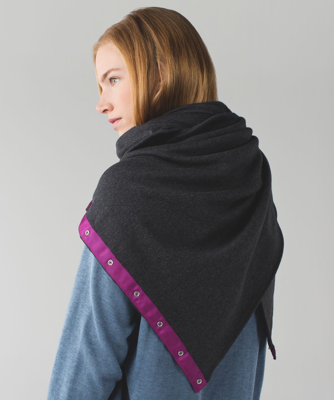 Lululemon Vinyasa Scarf *Velour - Heathered Black / Deep Coal