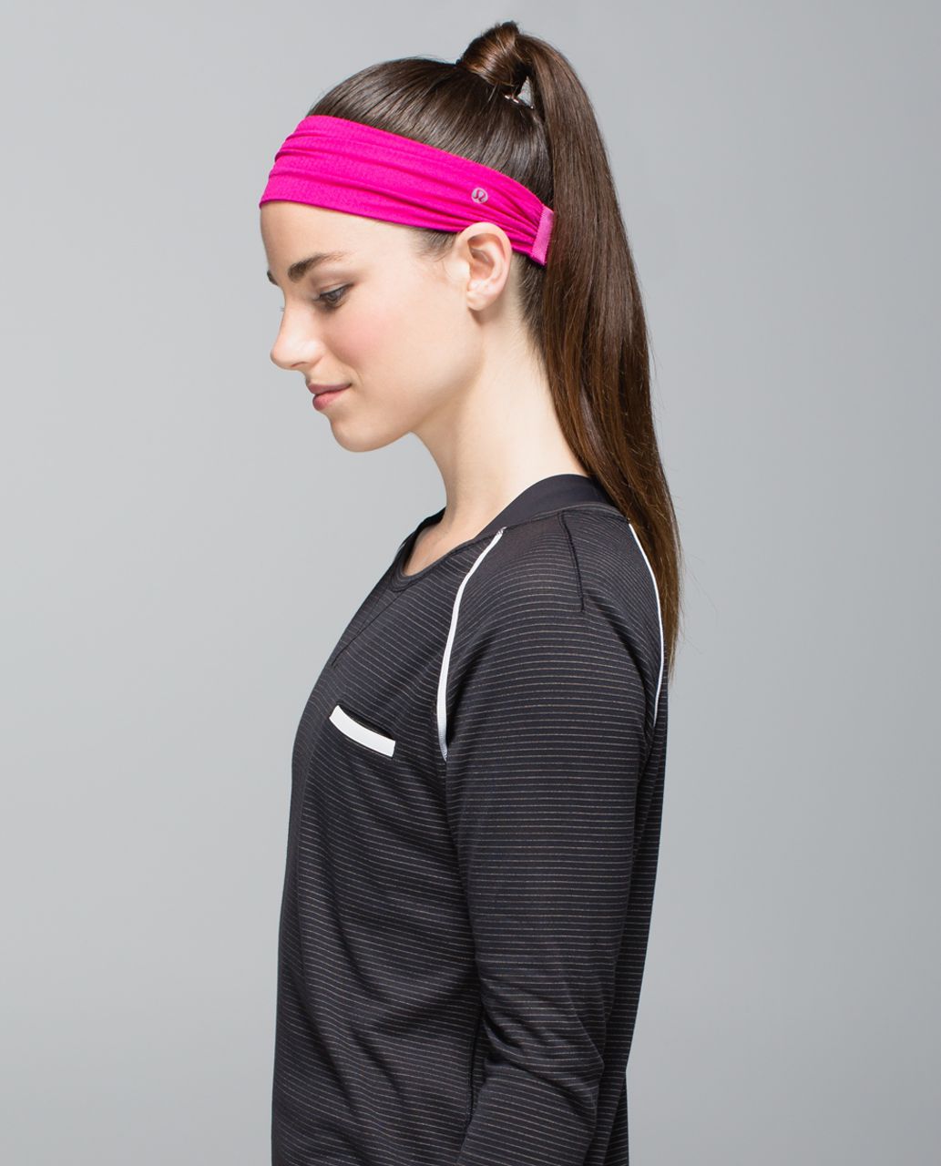 Lululemon Bang Buster Headband *Mesh - Jewelled Magenta