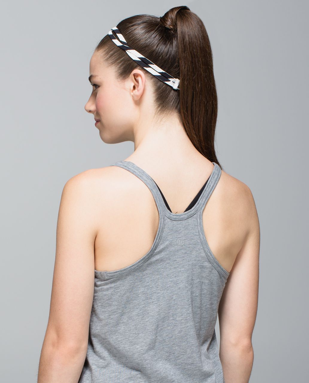 Lululemon Criss Cross Headband - Apex Stripe Black Angel Wing