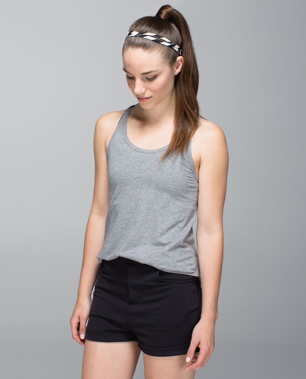 Lululemon Criss Cross Headband - Apex Stripe Black Angel Wing