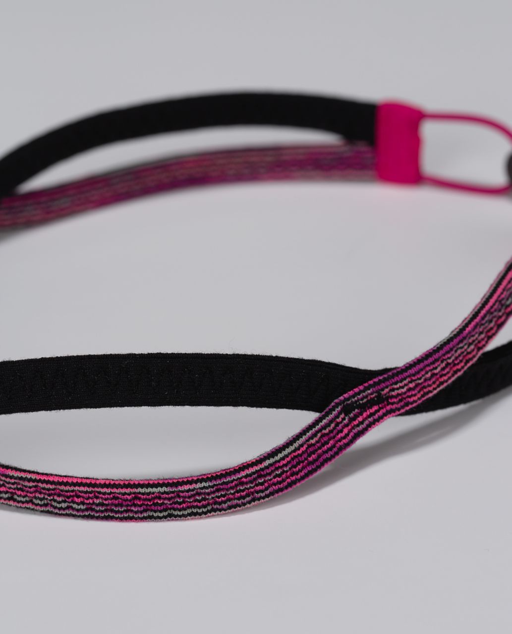 Lululemon Criss Cross Headband - Black / Wee Are From Space Jewelled Magenta