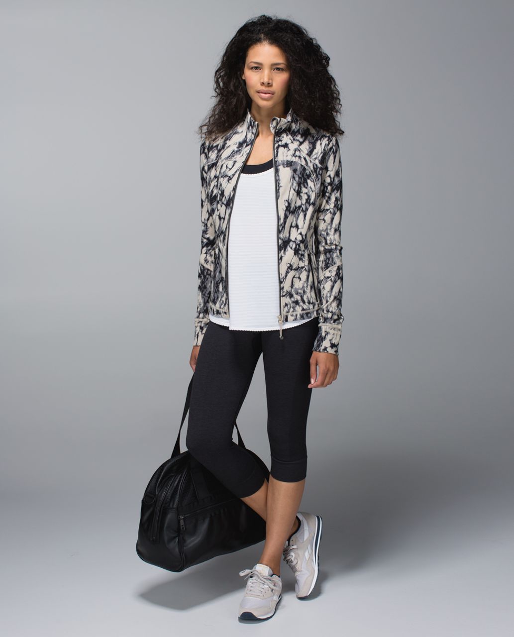 Lululemon Forme Jacket *Cuffins - Great Granite Black Mojave Tan - lulu  fanatics