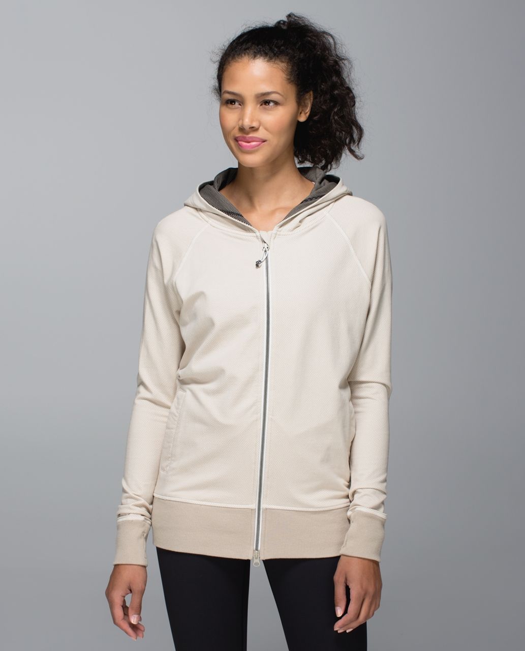 Lululemon Rollin' With My Omies Hoodie - Telemark Print Angel Wing Mojave Tan / Telemark Print Black Mojave Tan / Mojave Tan