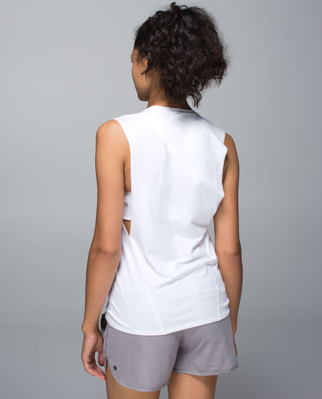 Lululemon Muscle Hustle Tee - White /  Pink