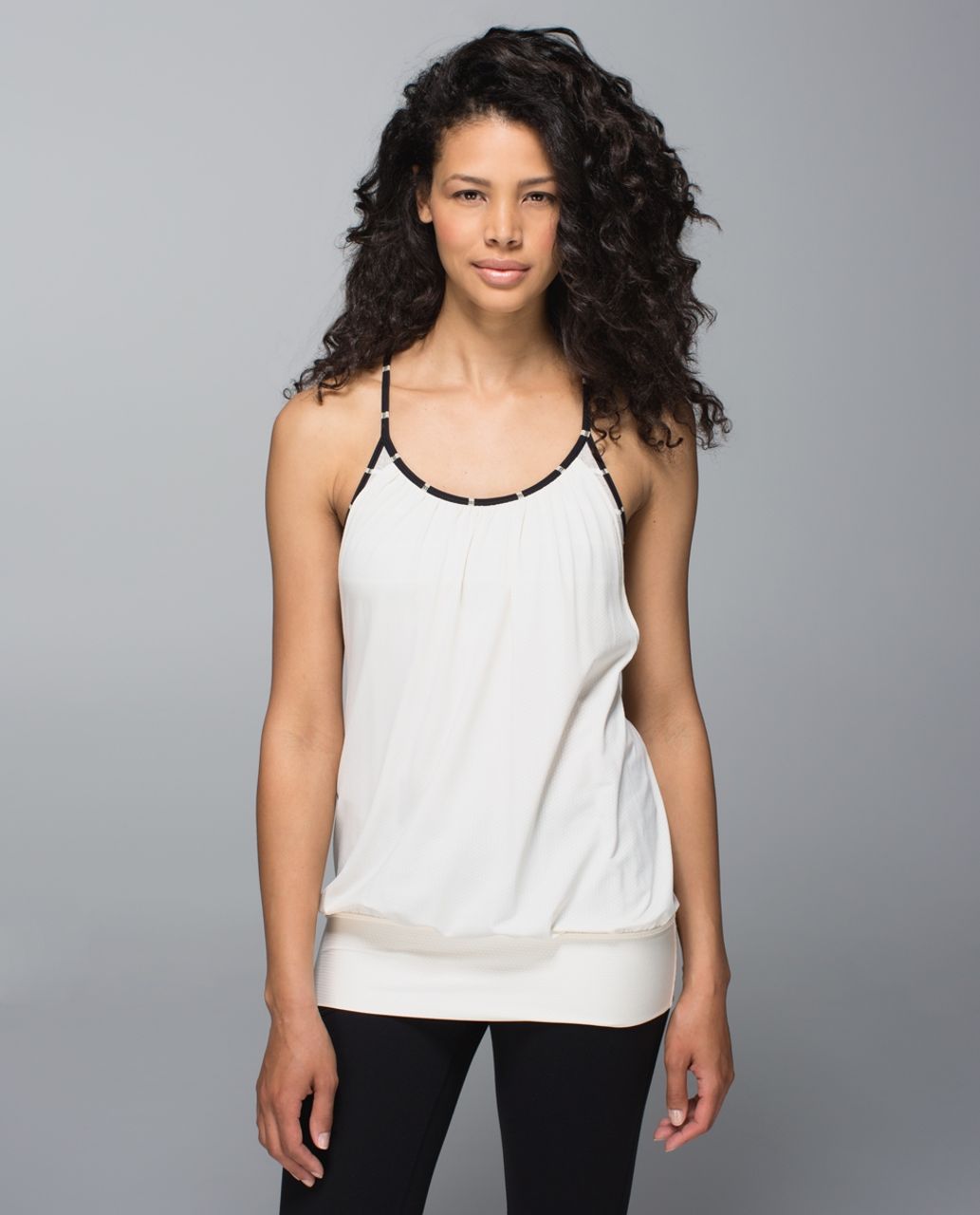 Lululemon No Limits Tank - Angel Wing / Cayman Stripe Static Wave Mojave Tan Angel Wing / Cayman Stripe Black Mojave Tan