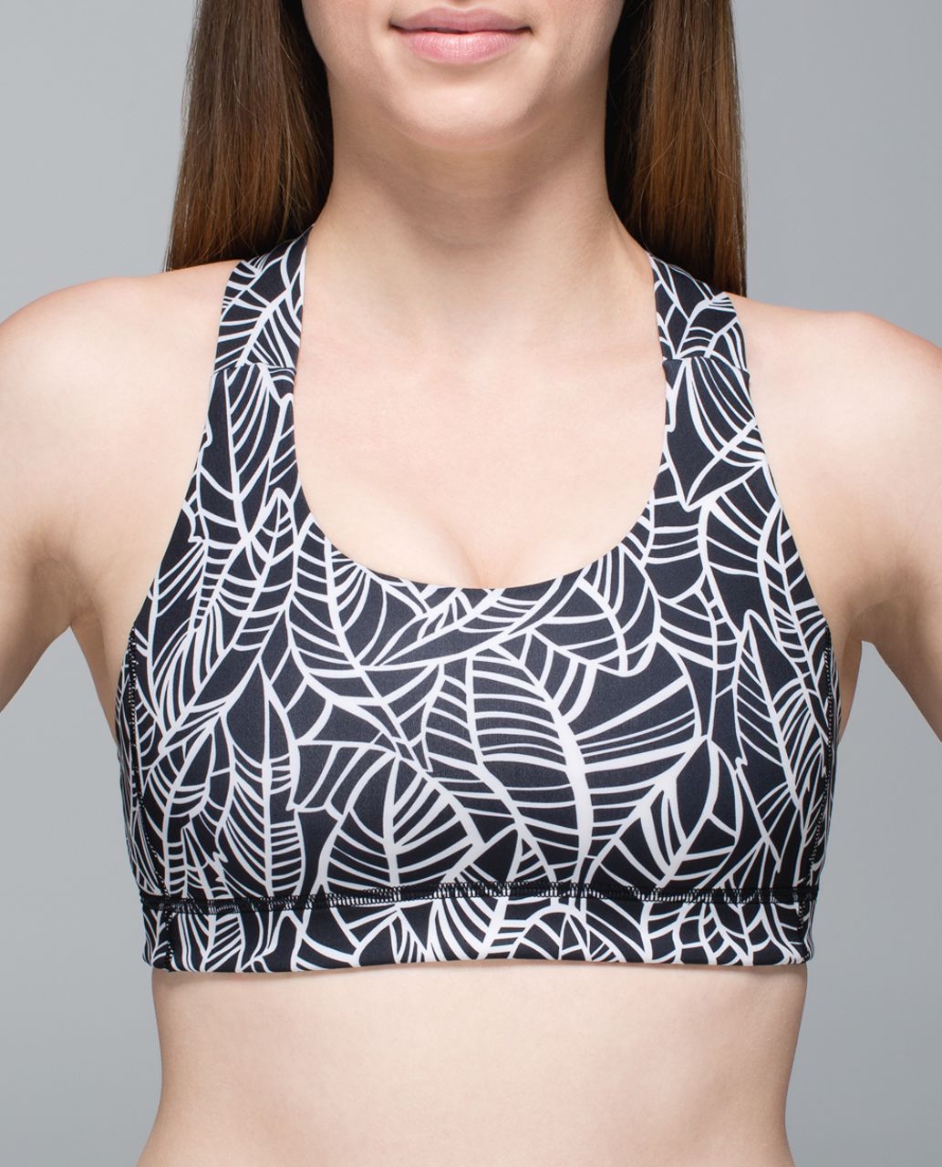 Lululemon All Sport Bra - Pretty Palm Black Angel Wing