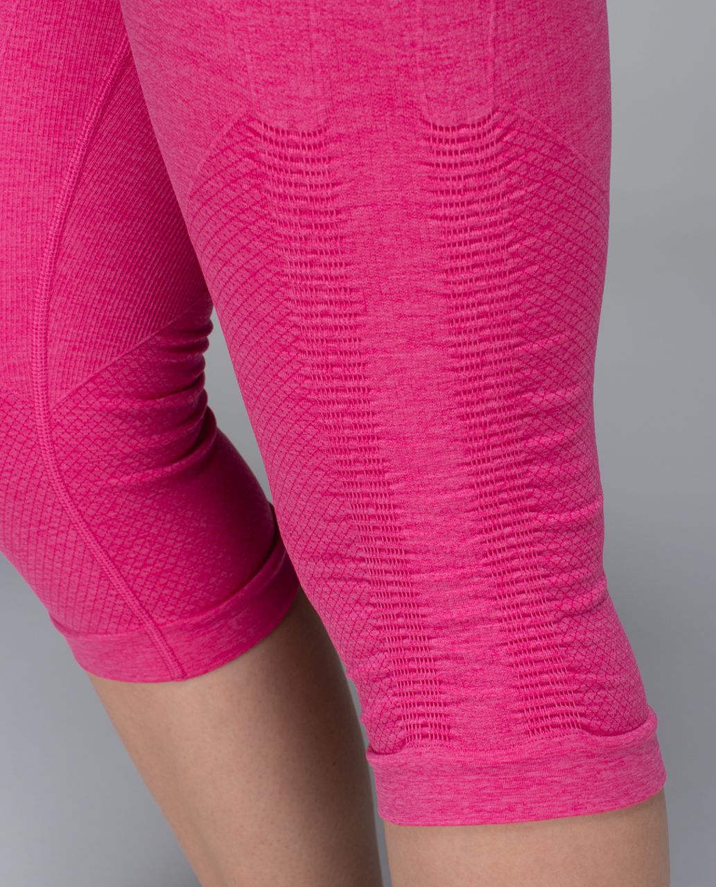 Lululemon Hot Pink In The Flow Ruched Capri Leggings Size 2