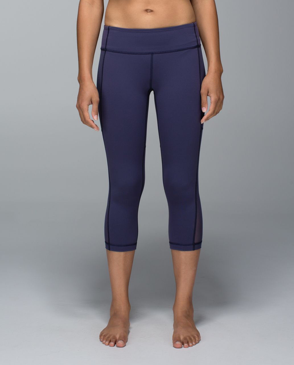 Lululemon Breathe Easy Crop - Cadet Blue - lulu fanatics