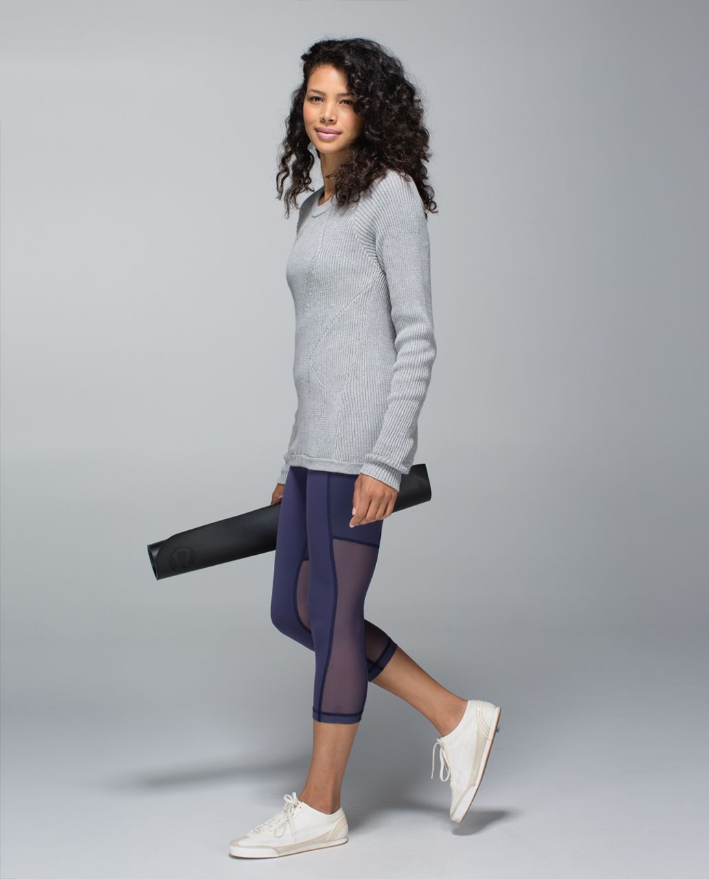 Lululemon Breathe Easy Crop - Cadet Blue