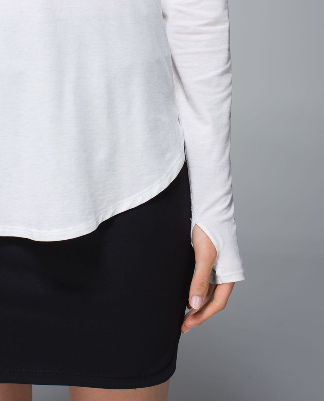 Lululemon Yogini 5 Year Long Sleeve Tee - Heathered Angel White / Pine Stripe Printed Inkwell Mojave Tan