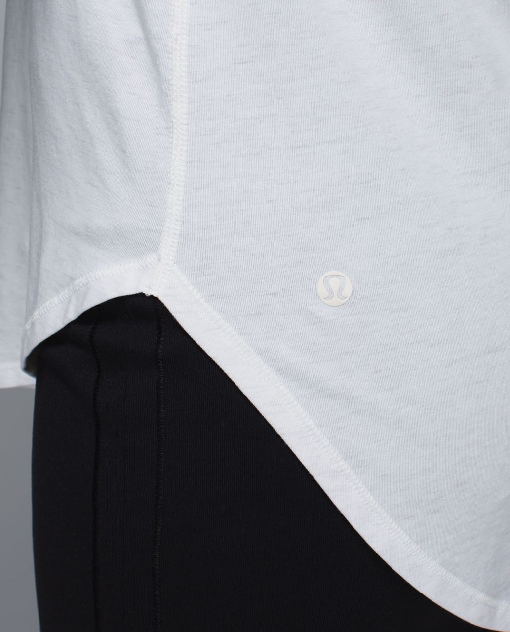 Lululemon Yogini 5 Year Long Sleeve Tee - Heathered Angel White / Pine Stripe Printed Inkwell Mojave Tan