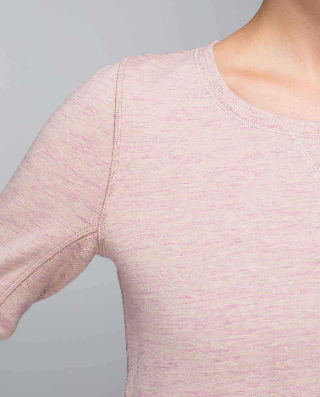 Lululemon Exhalation Pullover II - Heathered Marled Mojave Magenta