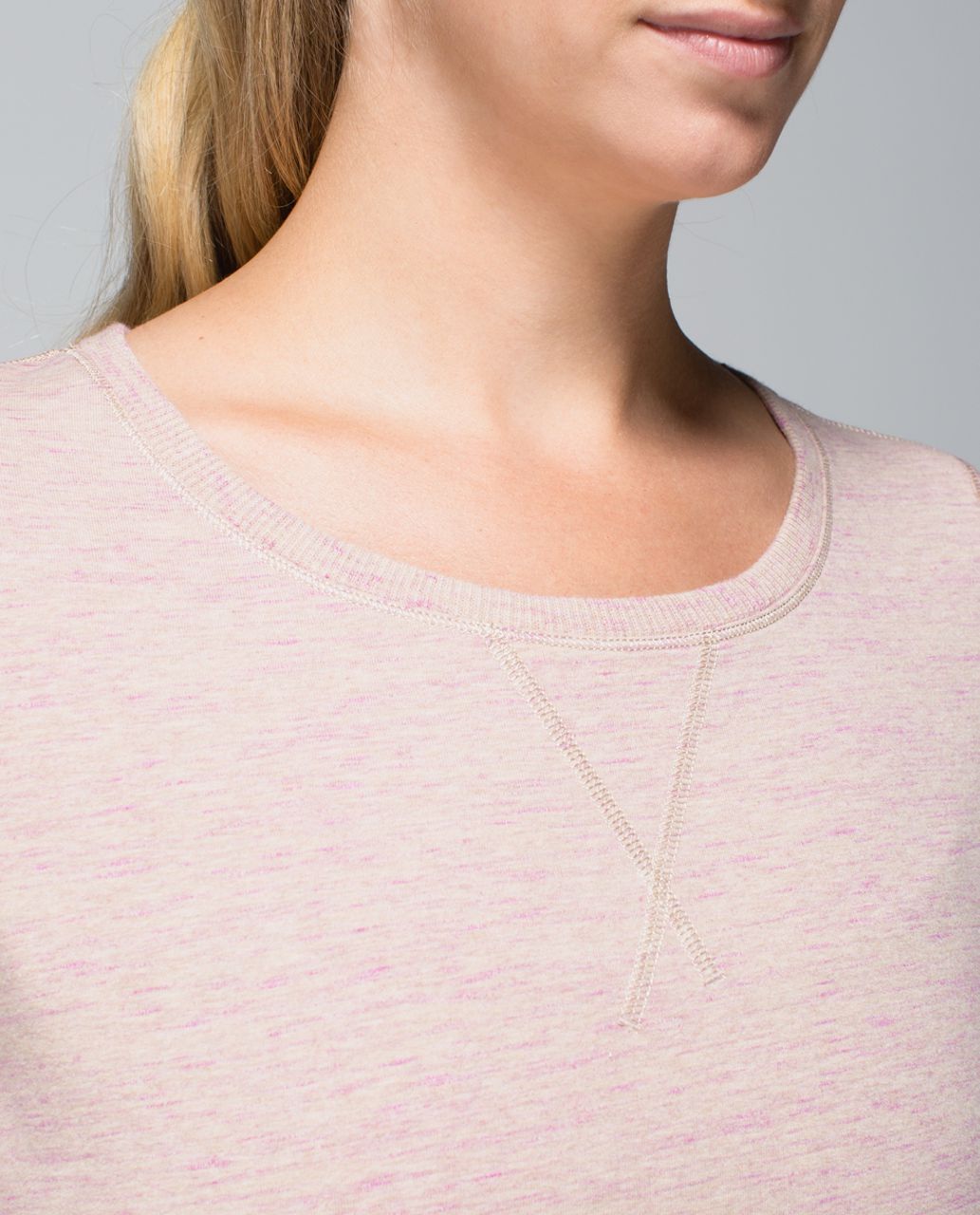 Lululemon Exhalation Pullover II - Heathered Marled Mojave Magenta