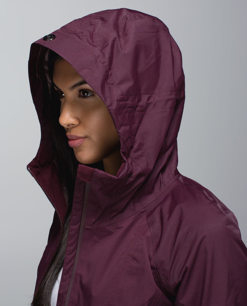 Lululemon Right As Rain Jacket - Bordeaux Drama / Gradient Dot Embossed Bordeaux Drama Rust Berry