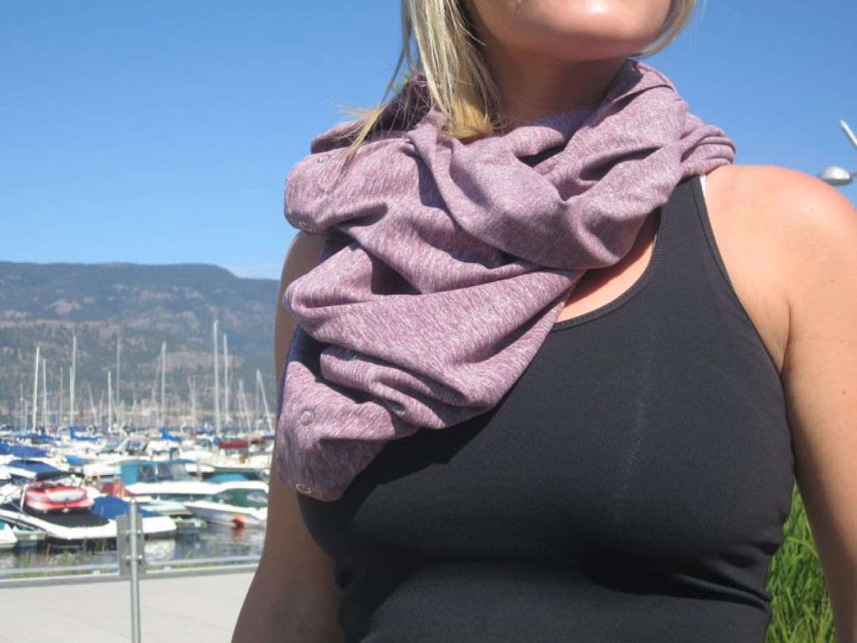 Lululemon Vinyasa Scarf *Rulu - Heathered Pink Taupe - lulu fanatics