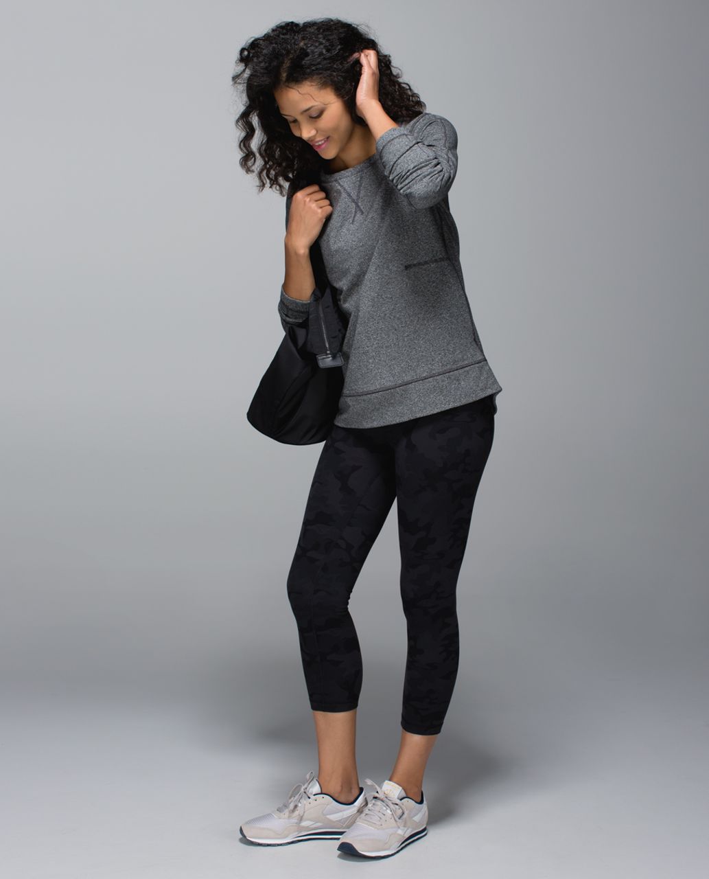 Lululemon Exhalation Pullover II - Heathered Speckled Black