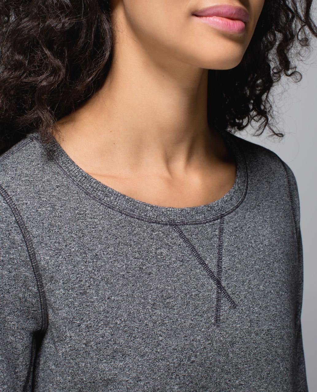 Lululemon Exhalation Pullover II - Heathered Speckled Black